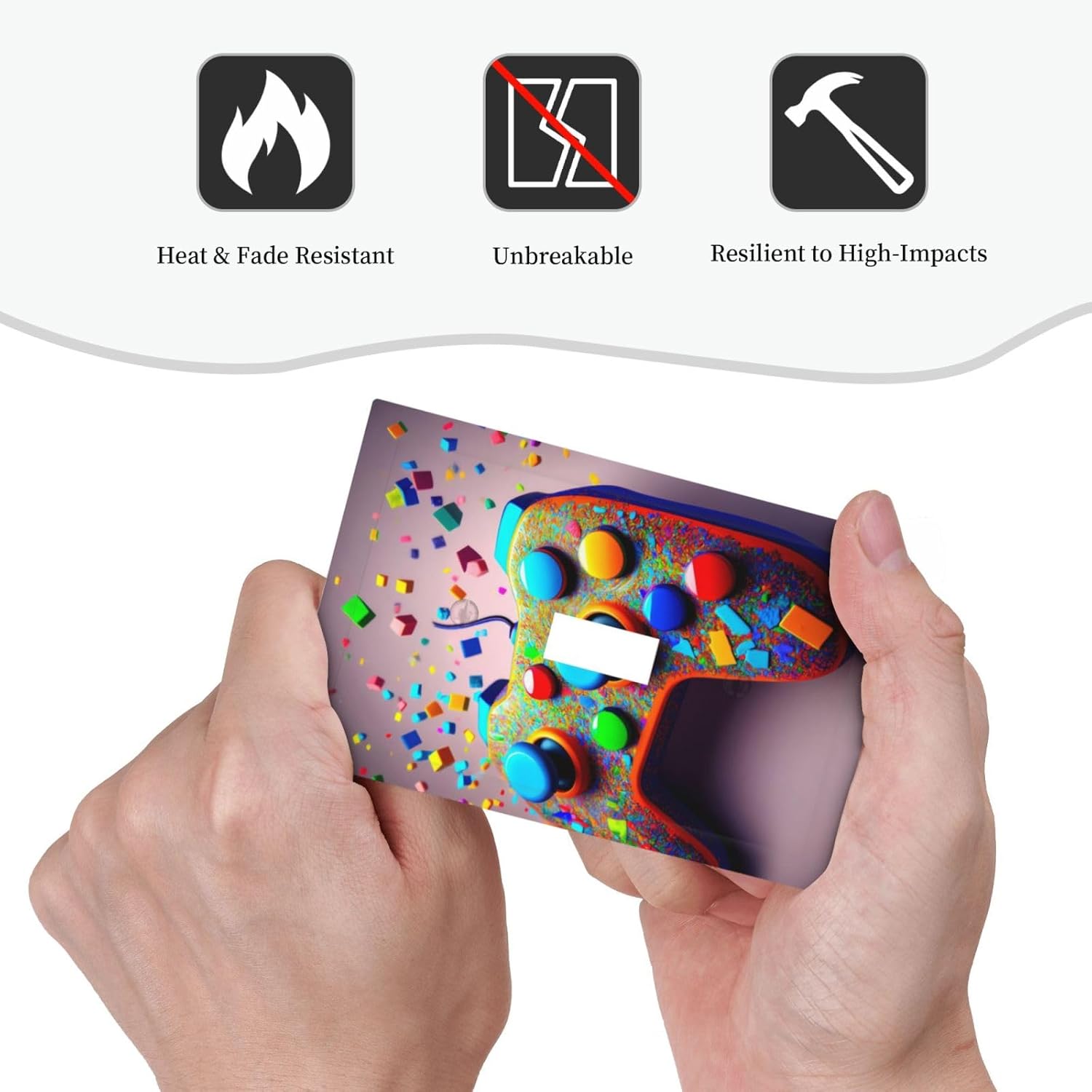 Videos Game Controller 1 Gang Single Toggle Decorative Light Switch Covers Electrical Faceplate Switchplates for Bathroom Kitchen Home