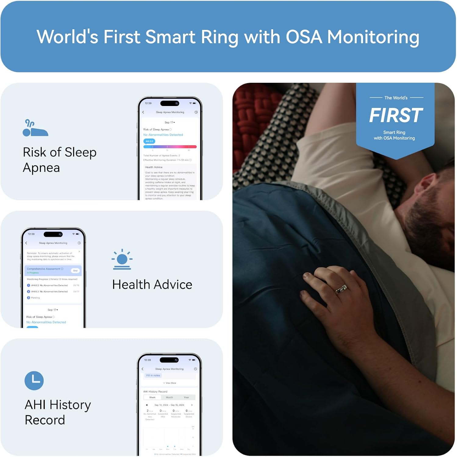 RingConn Gen 2, World’s First Smart Ring with Sleep Apnea Monitoring, No APP Subscription, 12-Day Battery Life, Stress/Heart Rate/Women's Health Tracker, Android & iOS Compatible (Silver, Size 8)