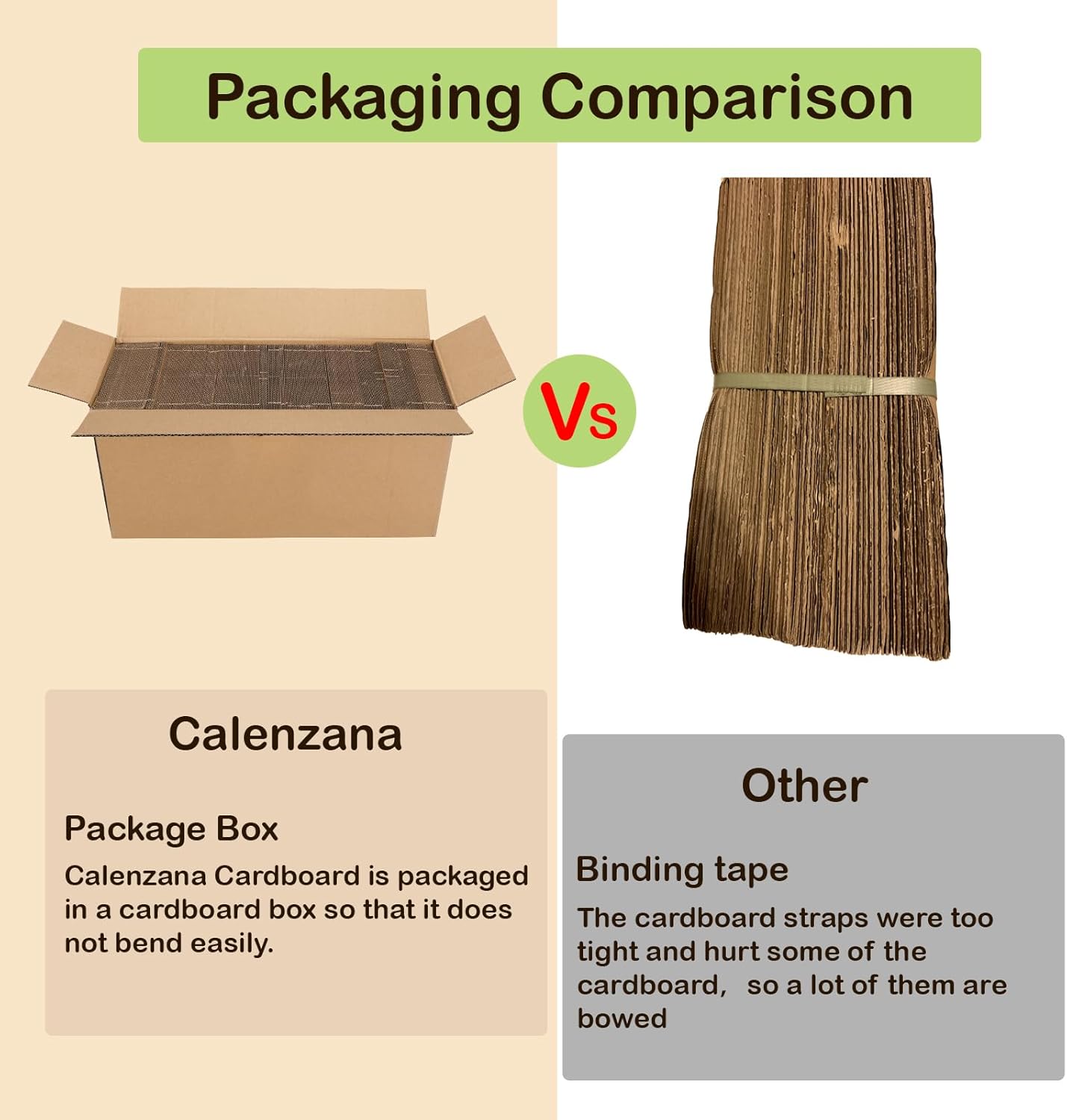 Calenzana 3.5x4.5 Browm Corrugated Cardboard Sheets, Flat Card Boards Inserts for Crafts, Packing, Shipping, Moving, Mailing, 200 Pack
