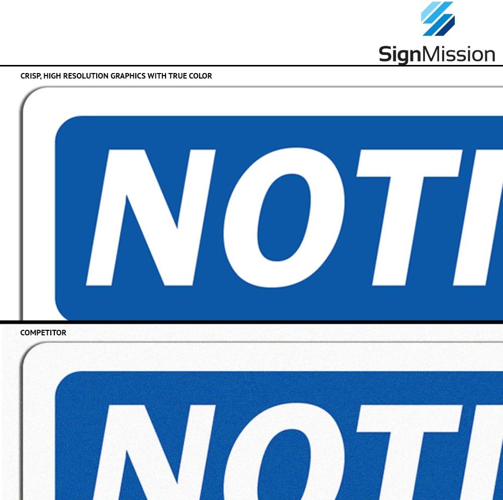 OSHA Notice Signs - Notice Only Authorized Persons to Enter This Area | Vinyl Label Decal | Protect Your Business, Work Site | Made in The USA
