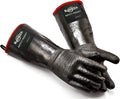 RAPICCA 700°F Heat Resistant BBQ Grill Gloves, Oil Resistant & Waterproof for Smoking, Grilling, Cooking, Deep Frying Turkey, Handling Hot Greasy Meat | Great Stocking Stuffers for Men