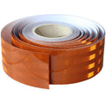 Non Fading Brown Reflective Tape Outdoor Waterproof 3 inch Wide, High Visibility Warning Industrial Marking Tape, Safety Stickers (168 feet)