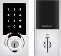 Kwikset HomeConnect 918 Contemporary Z-Wave Long Range Enabled Touchscreen Lock Works with Ring Alarm, Samsung SmartThings Hub Required, Sold Separately in Polished Chrome