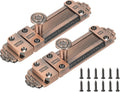 PATIKIL Barrel Bolt Latch, 2 Pack 4 Inch Slide Door Locks Zinc Alloy Gate Door Catch Bolt Latch for Bathroom Bedroom Barn Warehouse, Red Bronze