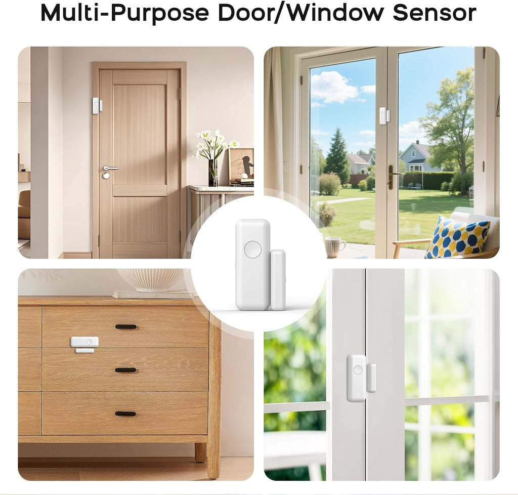 PGST Alarm System for Home Security,2025 Wireless Security Systems for House with Instant App Alerts,13Pcs with Door/Motion Sensors,Remote,Compatible with Alexa for Villa,Apartment,Kids Safety,Office
