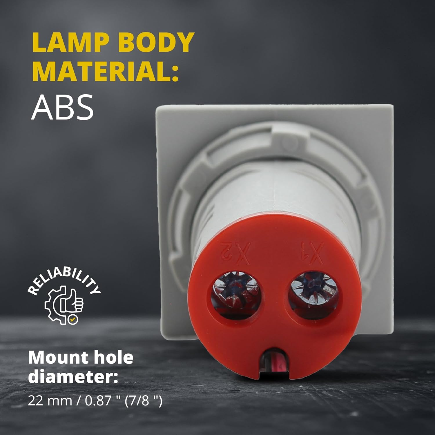 LED Voltage Display Panel Mount Volt Amp Meter, AD101-22VAMS 22mm Square Voltmeter and Ammeter, AC50-500V Voltage and 0-100A Current Meter, Red (1 Pack)
