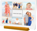 Custom Metal Photo Prints, Personalized Picture Frame with Your Photos, Customized Photo Gifts for Lovers, Couples, Family and Home Decor