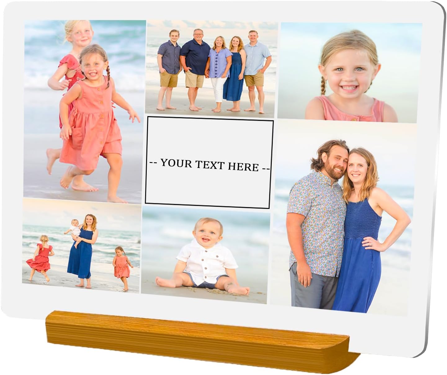 Custom Metal Photo Prints, Personalized Picture Frame with Your Photos, Customized Photo Gifts for Lovers, Couples, Family and Home Decor