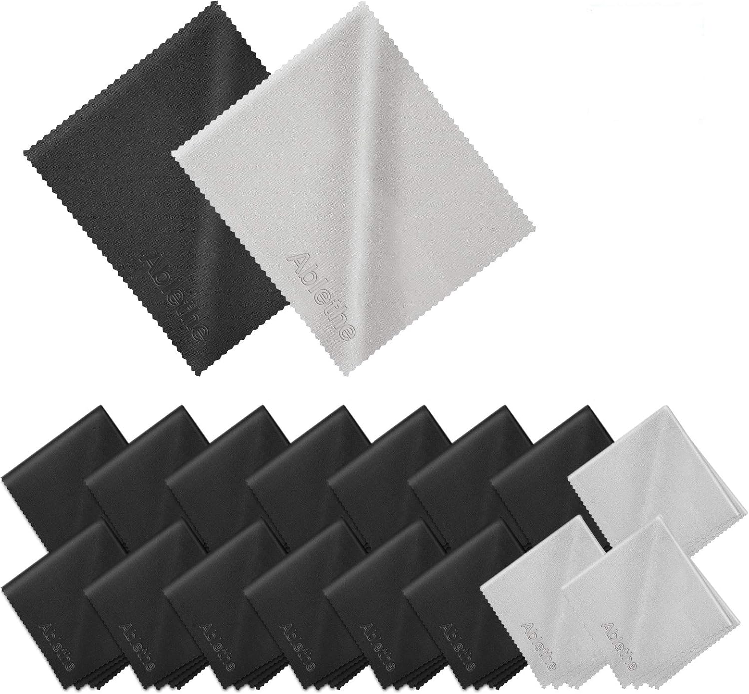 18 Pack Premium Microfiber Cleaning Cloths for Glasses, Glasses Cleaning Cloth for Cleaning Lenses, Screens, Cameras, Cell Phone, Eyeglasses, LCD TV Screens, Tablets and More