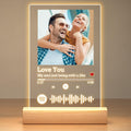 Custom Spotify Plaque, Customized Acrylic Song Plaque Photo Frame, Personalized Picture Frame, Personalized Anniversary Birthday Valentines Day Gifts for Women Men Her Him Girlfriend Boyfriend Couple