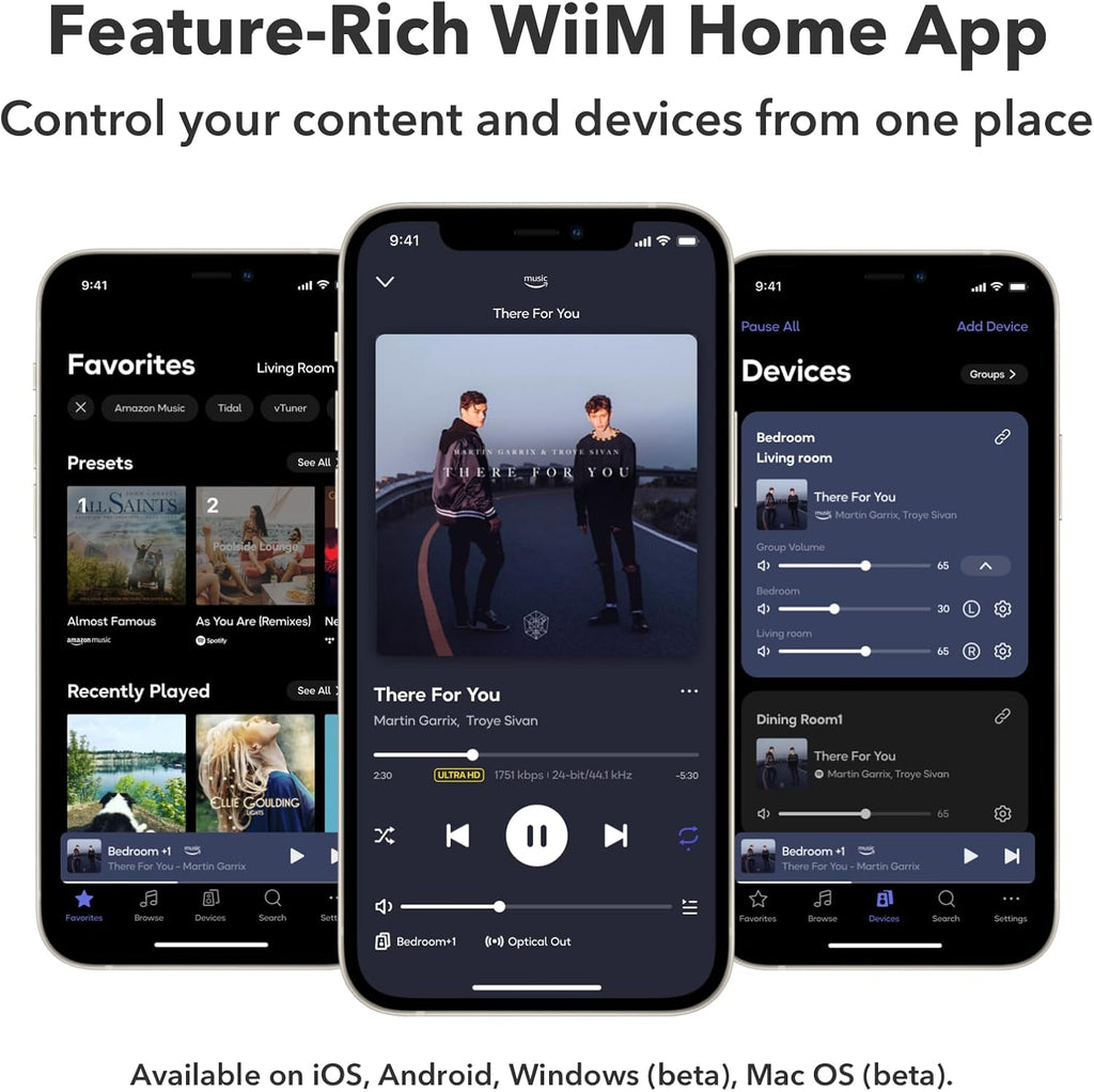 WiiM Ultra Music Streamer & Digital Preamp | 3.5" Touchscreen, Compatible with Google Cast & Alexa, Stream Spotify, Amazon Music, Tidal & More | HDMI ARC, Phono Input & Headphone Output | Silver