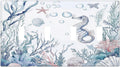 Light Switch Covers Ocean Coral Seahorse Seashell Starfish Quad Toggle Electrical Faceplate 4 Gang Wall Plate Decorative Switch Plates For Bathroom Home Decor