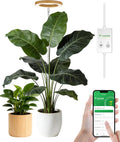 yadoker Plant Grow Light, Smart Plant Light Works with Alexa,Google for Indoor Plants,Height Adjustable,Customized Light Brightnesss,Multiple Timers