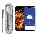 Aurasky Wireless Meat Thermometer with Unique Stone Texture, Smart Bluetooth APP Control, 500 Ft Remote Range, Dual Alarm, Waterproof Cooking Meat Thermometer for Grilling, Smoking, Family BBQ, Oven