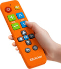 Big Button Universal TV Remote (Orange) Simple Easy to Use, Great for Seniors, Works with Major TV Brands (2xAAA Batteries Not Included)