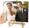 Custom Photo Frame with Stand, Personalized Picture Display, MDF and Wood Construction, Desktop Decor, Multiple Designs, Customizable Gift for Family and Friends