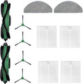 12 Pack Accessories Kit Compatible with iRobot Roomba Essential 100 Series 104 105 Combo Y0140 Y0110 Q011 Q0120 Q0520 Vacuum,1 Roller Brush＆ 4 Side Brushes＆4 Filters & 2 Mopping Pads Replacement Parts