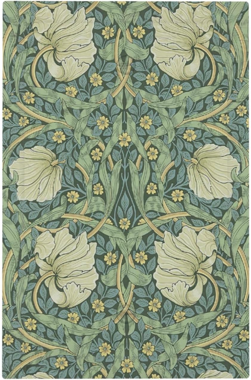 Light Switch Cover Plate Vintage Floral Plant Sage Green William Morris 1 Gang No Device Blank Electrical Wall Plates Faceplate Decorative Switch Plate for Bedroom Home Decor