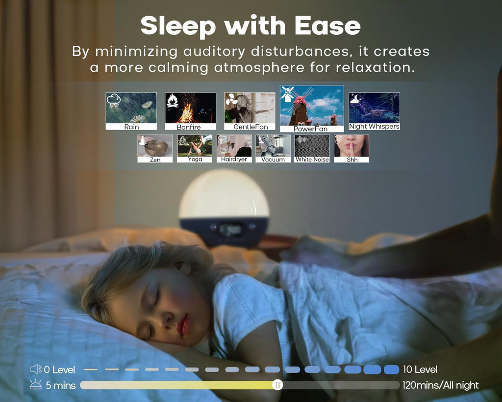 MOMILLA Sunrise Alarm Clock with Bluetooth Speaker, Alarm Clocks for Kids Adults, Dimmable Clock for Bedroom,Wake up Light Night Lights Sunset Lamp, White Noise Sound Machine for Sleep