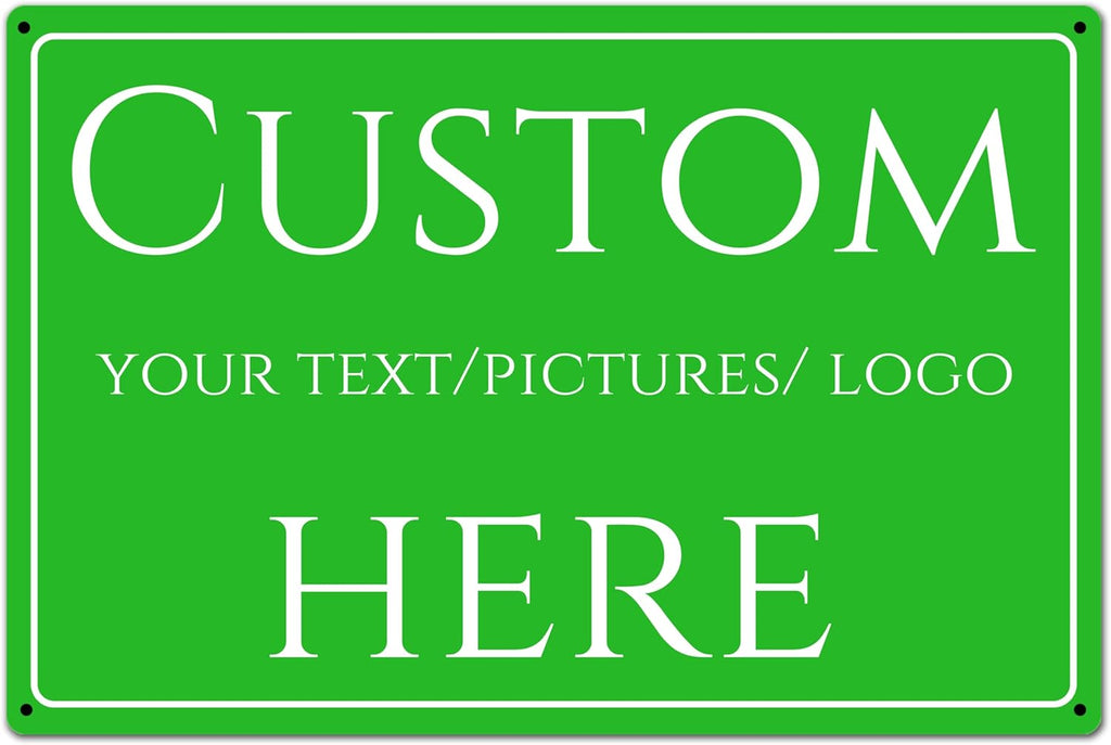 Custom Sign, Custom Delivery，Aluminum Weatherproof Metal Sign Multiple Sizes, Courier delivery, safety warning, Business, Workplace, office, Home, Delivery Signs(14 * 10Inch)
