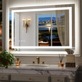 LED Bathroom Mirror, Large 60"x 40" Smart Bathroom Vanity Wall Mirrors with Lights, Anti-Fog, Dimmable, Backlit + Front Lit, 3 Color Modes, Memory Function