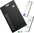 [2025 New] Wallet Tracker Card, Certifed by Apple Find My & Google's Find Hub, Android airtag, Item Locator, Credit Card Size Tracker, Card Holder Tracker, Keys, Bags (Black, 1 Pack)