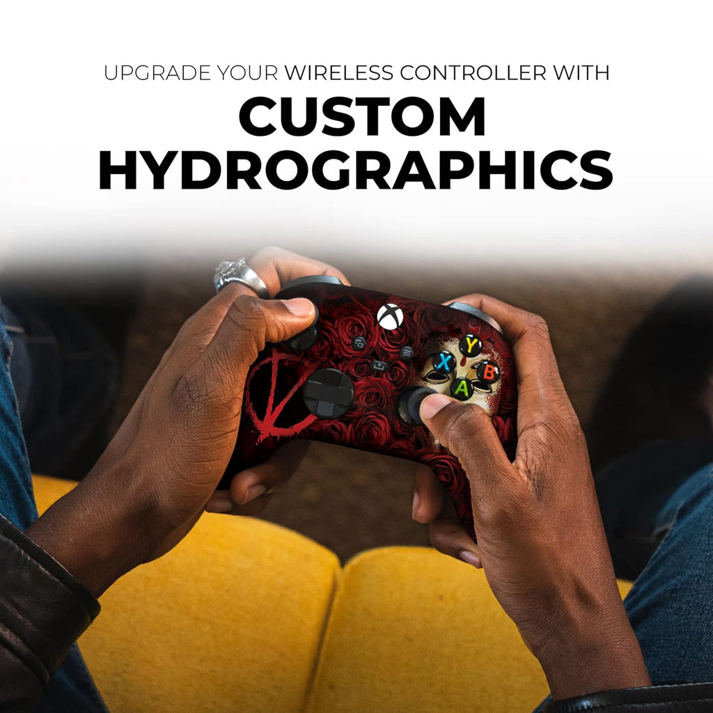 DreamController V For Venddeta Custom X-box Controller Wireless compatible with X-box One/Series X/S Proudly Customized in USA with Permanent HYDRO-DIP Printing(NOT JUST A SKIN) (MODDED)