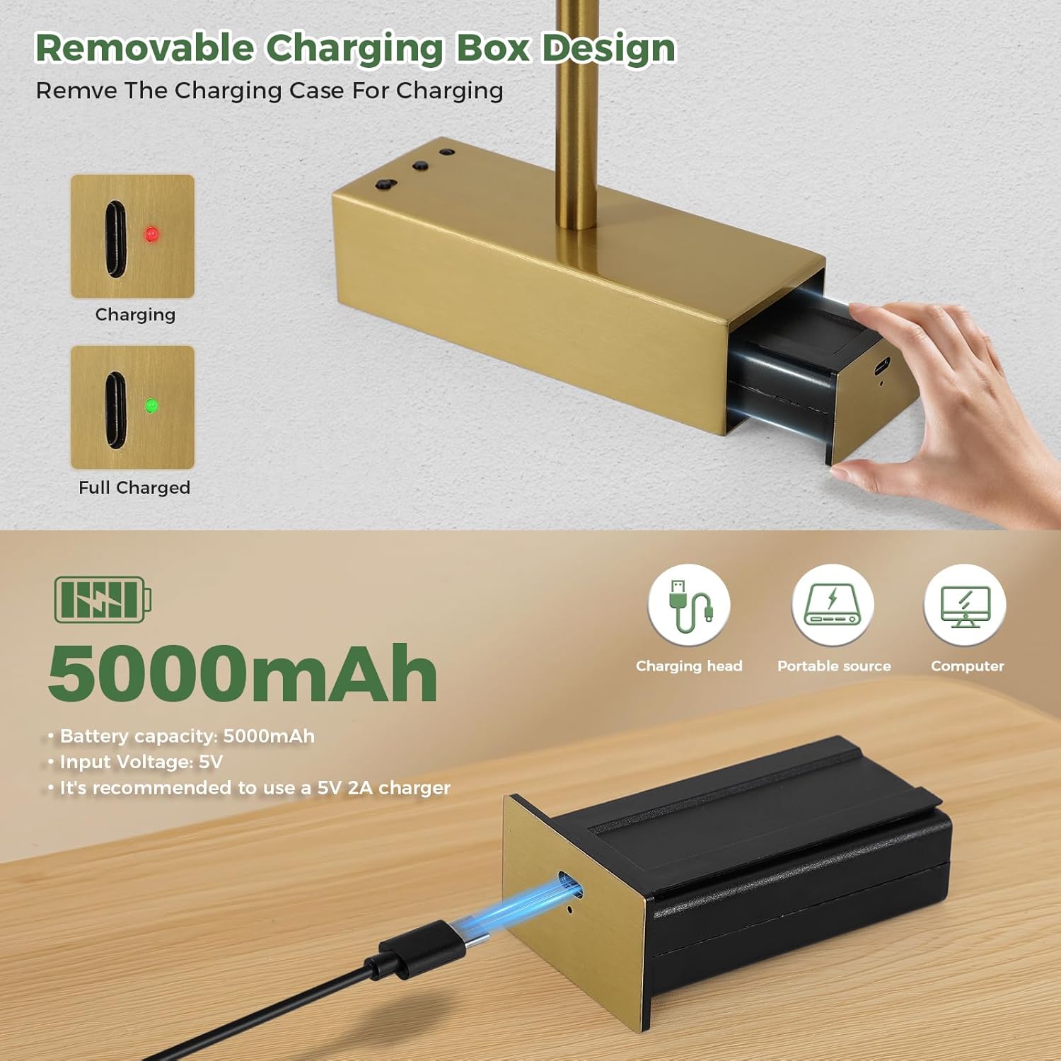 Joosenlux modern brass picture light - 16in rechargeable wireless wall lights with Remote, adjustable Swing Arm, dimmable 3cct battery operated lamp for art Display, photo gallery canvas and paintings