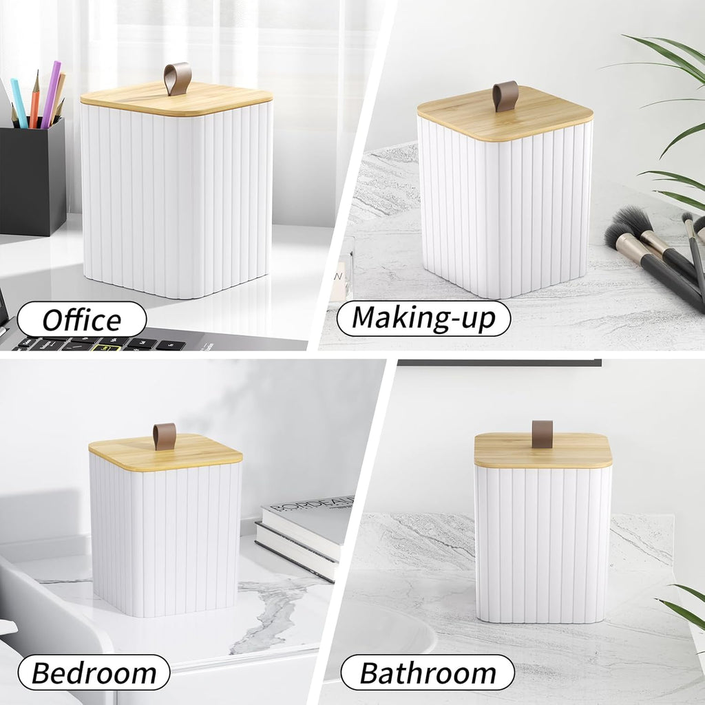 Bathroom Accessory Set - White Bathroom Set, 27PC Bathroom Accessories Set, Bathroom Sets with Shower Curtain and Rugs, Mini Trash Can, Toilet Brush, Trash Can & Soap Dispenser