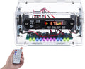 MiOYOOW DIY Bluetooth-Compatible Speaker Kit with FṂ Radio, Electronic Soldering Practice Kit USB Mini Home Sound Amplifier DIY Kit with Digital Display and Colorful LED Lights for School STEM Project