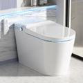 Luxury Smart Toilet Built In, Bidet with Heated Seat,Warm Water Sprayer & Dryer, Japanese Toilet with Foot Sensor Operation,LED Display