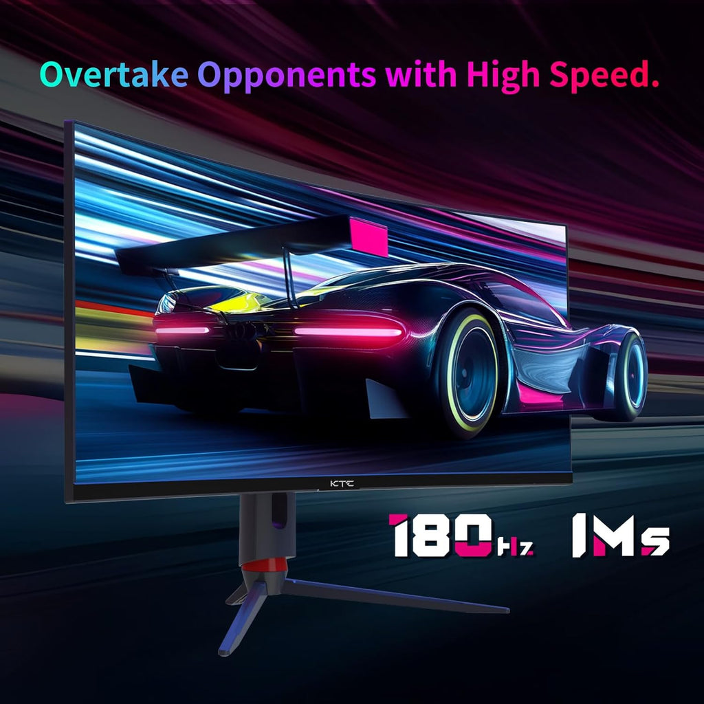 KTC 34'' Curved Ultrawide Gaming Monitor, 21:9, 3440x1440p 165Hz 1ms, 1500R Curved Monitor, Freesync G-sync, Picture by Picture,PIP, Height/Tilt/Swivel/Pivot