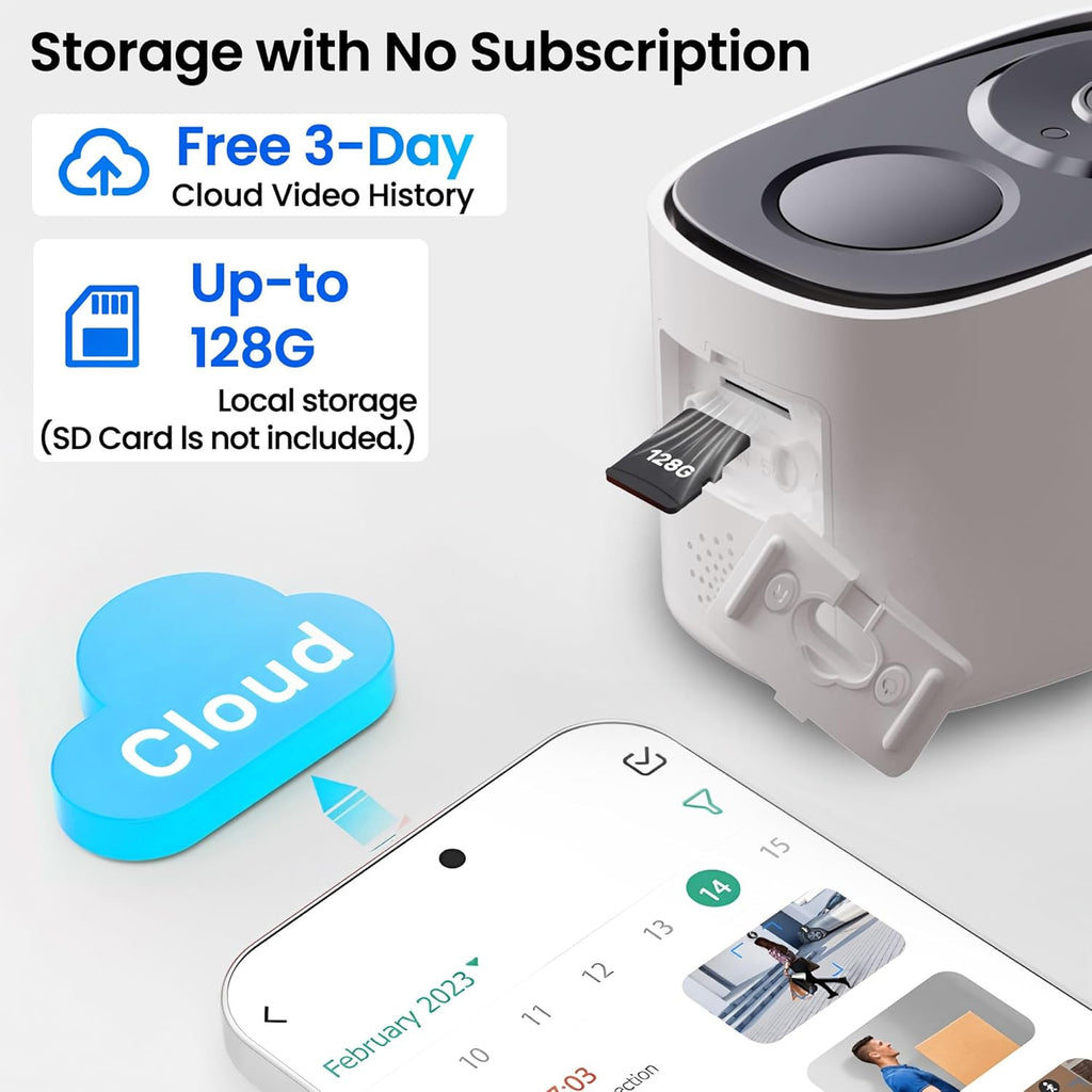 2025 Upgraded 2K Security Cameras Wireless Outdoor with Solar Panels, Free Cloud Storage, AI Motion Detection Spotlight Siren Alarm Outdoor Camera Wireless, 2-Way Talk, IP66 Waterproof