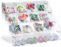 UCEC 4-Tier Sticker Display Stand for Vendors, 16-Pocket Acrylic Display Stands & Card Stand, Portable Organizer for Trade Shows, Retail Stores, Small Business Supplier Events