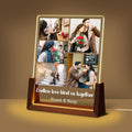 Personalized Couple Birthday Gifts For Boyfriend Girlfriend Women Men, Custom Light Up Picture Frame Acrylic Plaque With Photo Name, Anniversary Christmas Gifts For Husband Wife Him Her