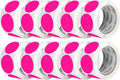 Perco Fluorescent Pink 2-Inch Perforated Circle Dot Sticker Labels — 10 Rolls, 5,000 Round Stickers — with Permanent Adhesive for Organizing, Color Coding, Bin Labeling, Packaging Alerts—Made in USA