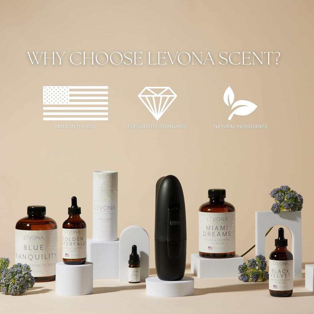 Levona Scent Essential Oil - Fresh Aroma for Home, Office, Hotel & Spa, Ideal for Humidifiers & Diffusers, Hotel Fragrance with Orange Rind & Watery Notes - 500ml / 17 fl oz, Ruby