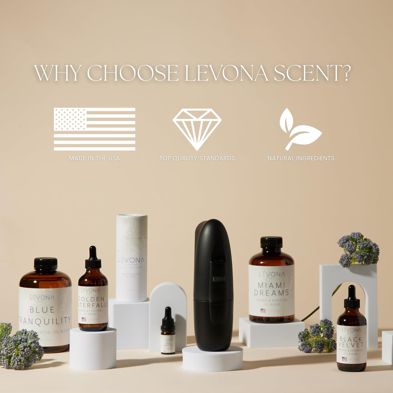 Levona Scent Essential Oil - Fresh Aroma for Home, Office, Hotel & Spa, Ideal for Humidifiers & Diffusers, Hotel Fragrance with Lemon & Green Melon - 500ml / 17 fl oz, Mystic Mirage