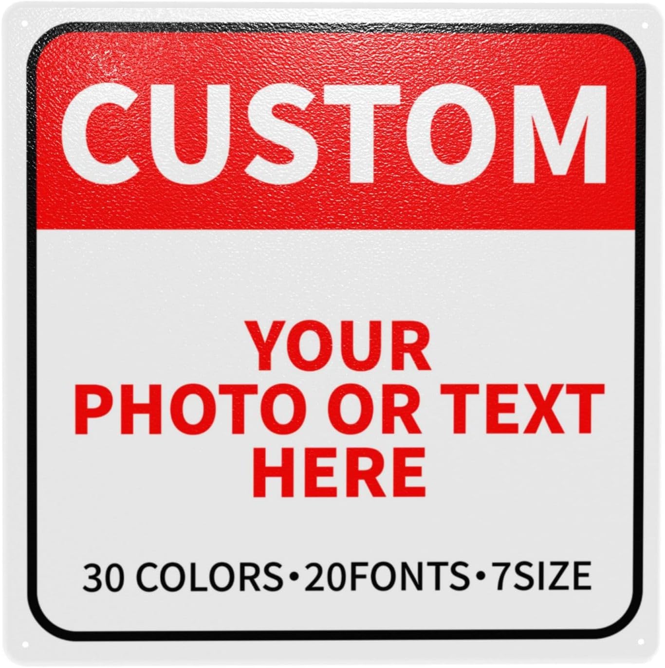 Bulk Custom Signs Outdoor Metal Sign Personalized Signs for Business, Office, Home, Road Signs, Garden Signs, Parking Signs, Decorative Signs, 8''x8''