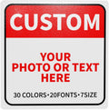 Bulk Custom Signs Outdoor Metal Sign Personalized Signs for Business, Office, Home, Road Signs, Garden Signs, Parking Signs, Decorative Signs, 12''x12''