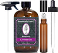 Essentially Kates Lavender Oil - 100% Pure and Natural, Therapeutic Grade with Glass Dropper and Roll-on Bottle
