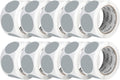 Perco Grey 2-Inch Perforated Circle Dot Sticker Labels — 10 Rolls, 5,000 Round Stickers — with Permanent Adhesive for Organizing, Color Coding, Bin Labeling, Packaging Alerts—Made in USA