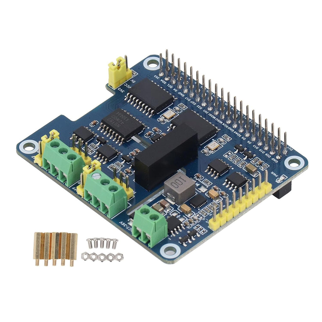 Generic CAN Bus Expansion Board, Dual Chip Stackable 2-Channel CAN Interface Communication 2 Channel Isolated Expansion Module Board for Pi WH 2B 3B 3B+