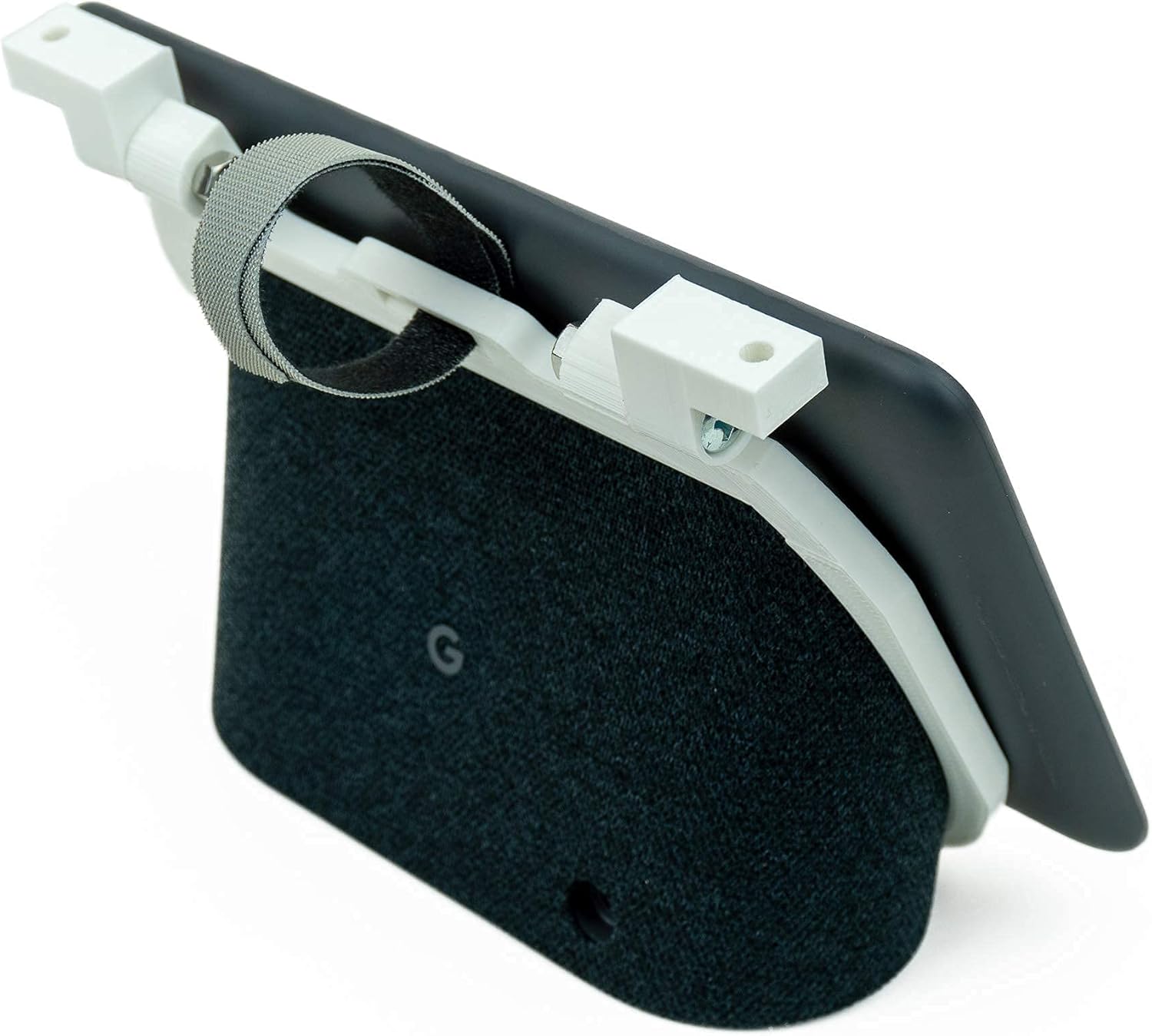 Google Nest Hub Home Kitchen Under Cabinet Mount Bracket | All Hardware Included (White)