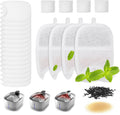 iPettie Water Fountain Filters Kits for Runway Stainless Steel Cat Water Fountain, IP-WF-S04-F4, 4 x Carbon Filter, 16 x Sponge Filter, 4 x Pump Filter