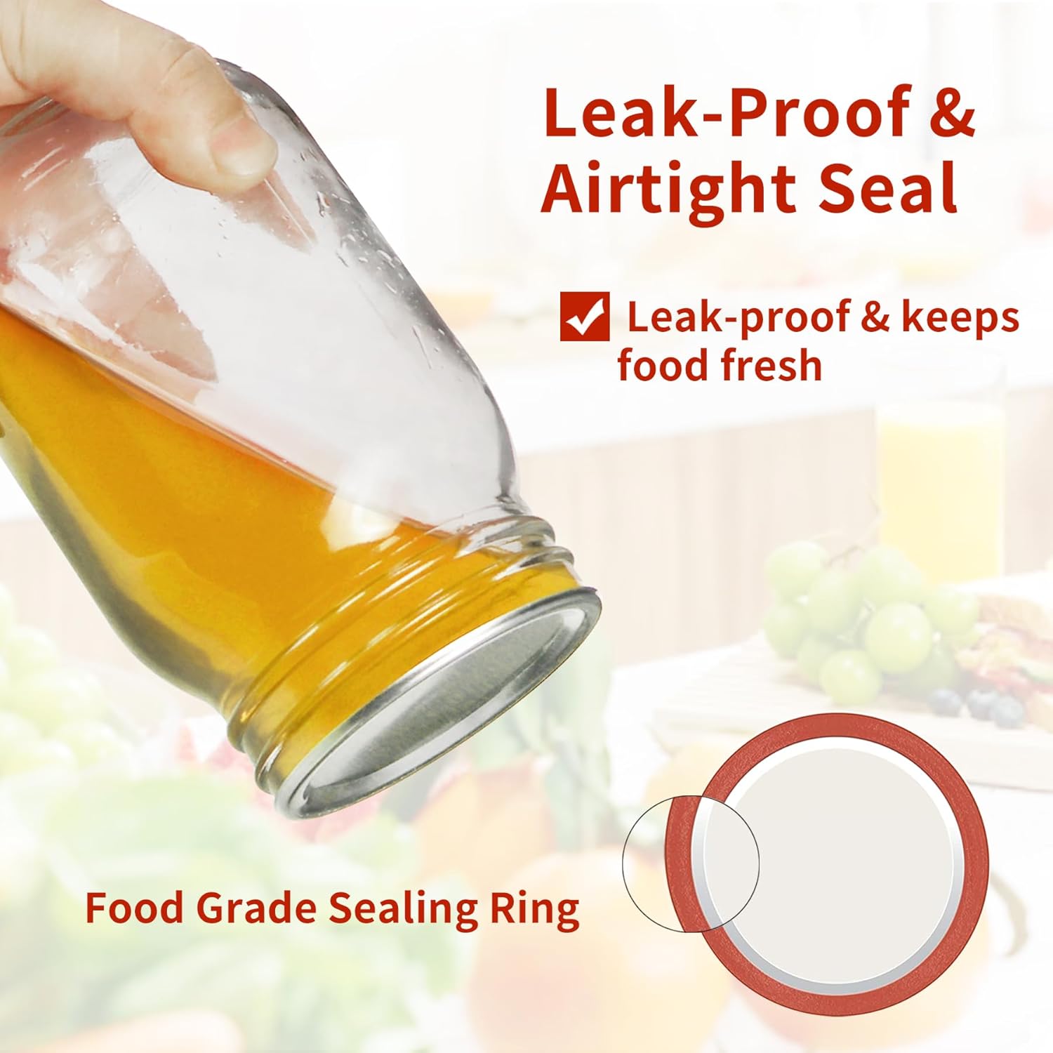 Aliggbent 150 Pcs Wide Mouth Canning Lids, 86MM Airtight Split-Type Mason Jar Lids, Leakproof Bulk Wide Mouth Canning Jar Lids for Canning Food, Jams, Fruits & DIY Decor