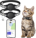 GPS Tracker for Cats, Mini GPS Cat Tracker, Smart Pet Activity Tracker, No Monthly Fee, Compatible with Apple Find My(iOS Only), Anti-Lost, Finder Tag for Vehicles, Pets, Kids, Items Gift (2 Pack)