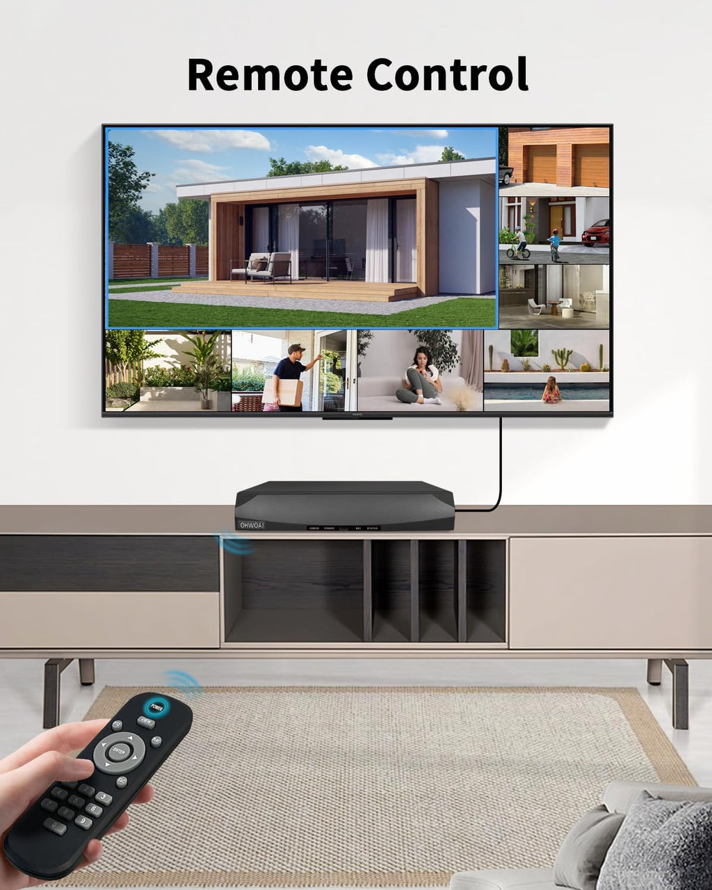 《4K Ultra HD & 100FT IR Night Vision》PoE Outdoor Security Camera System, Wired Cameras for Home Security, NVR Video Surveillance Kit with Motion Detection