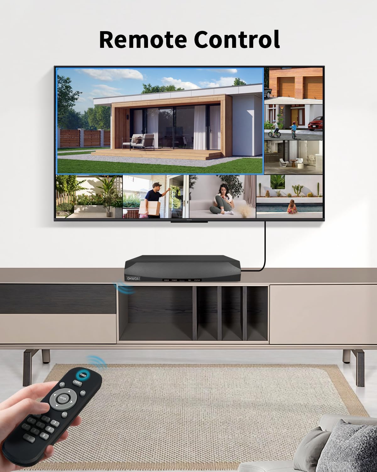 《4K Ultra HD & 100FT IR Night Vision》PoE Outdoor Security Camera System, Wired Cameras for Home Security, NVR Video Surveillance Kit with Motion Detection