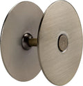 Door Hole Cover Plate, 2-5/8" Diameter Solid Steel, Hole Filler Plate for Door Handle (1, Antique Brass)